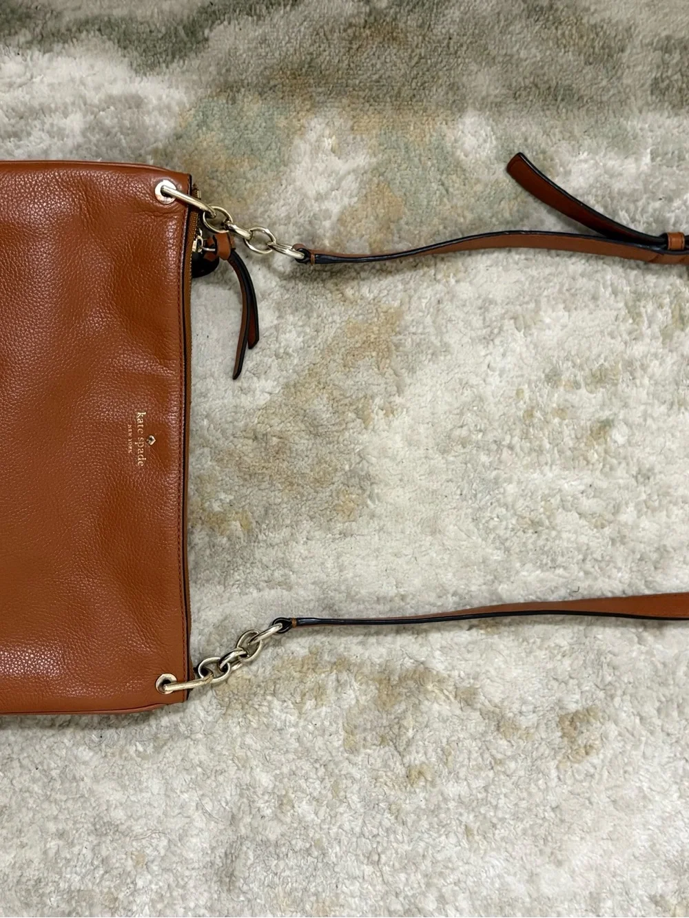 kate spade Cognac Leather Crossbody with Matching Wallet